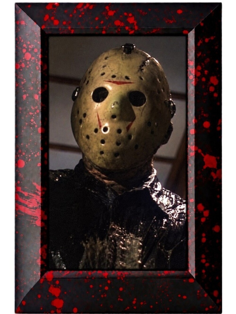 Vintage Horror Bloody Friday the 13th Jason voorhees Halloween Framed Art Print
